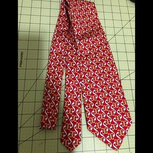 Paolo Gucci designer silk red tie
